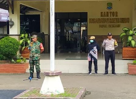 Koramil 03/Teluk Pucung Laksanakan Apel Tiga Pilar Tingkat Kecamatan Rawalumbu Dalam Rangka Natal 2022 Dan Tahun Baru 2023