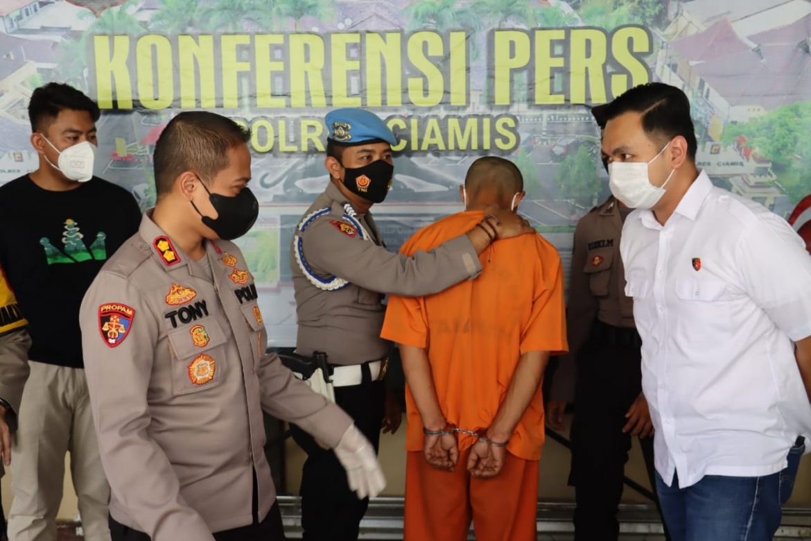 Seorang Ayah Cabuli Anak Tiri Sebanyak 15 Kali, Di Tangkap Satreskrim Polres Ciamis