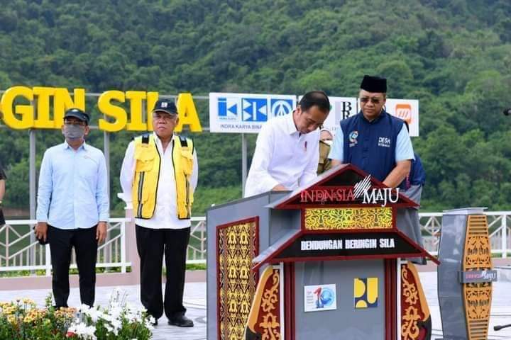Resmikan Bendungan Beringin Sila, Presiden Harapkan Produktivitas Pertanian di NTB Meningkat