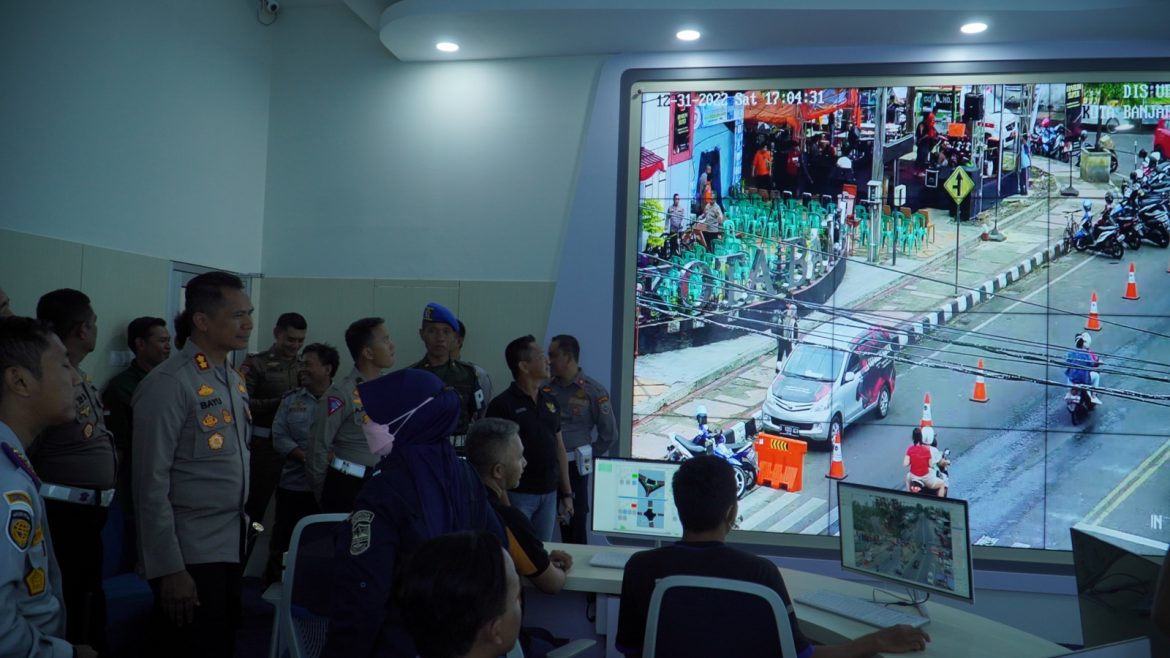 Menjelang Malam Tahun Baru, Kapolres bersama Forkopimda Kota Banjar Cek ATCS Dishub Kota Banjar