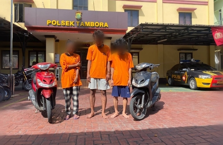 Polsek Tambora Jakarta Barat Berhasil Mengamankan Tiga Orang Pelaku Curanmor