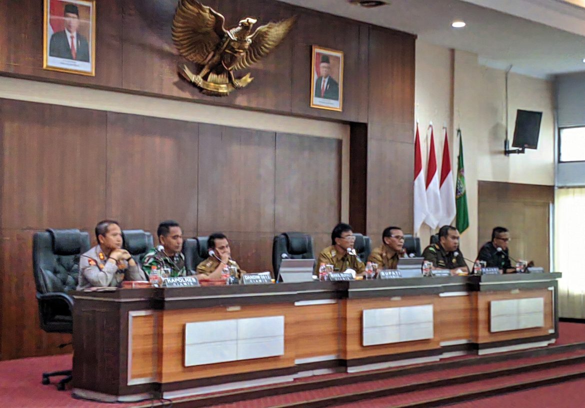 Kapolres Beserta Unsur Forkopimda Ciamis Gelar Rakor Dalam Rangka Persiapan Pengamanan Nataru 2023