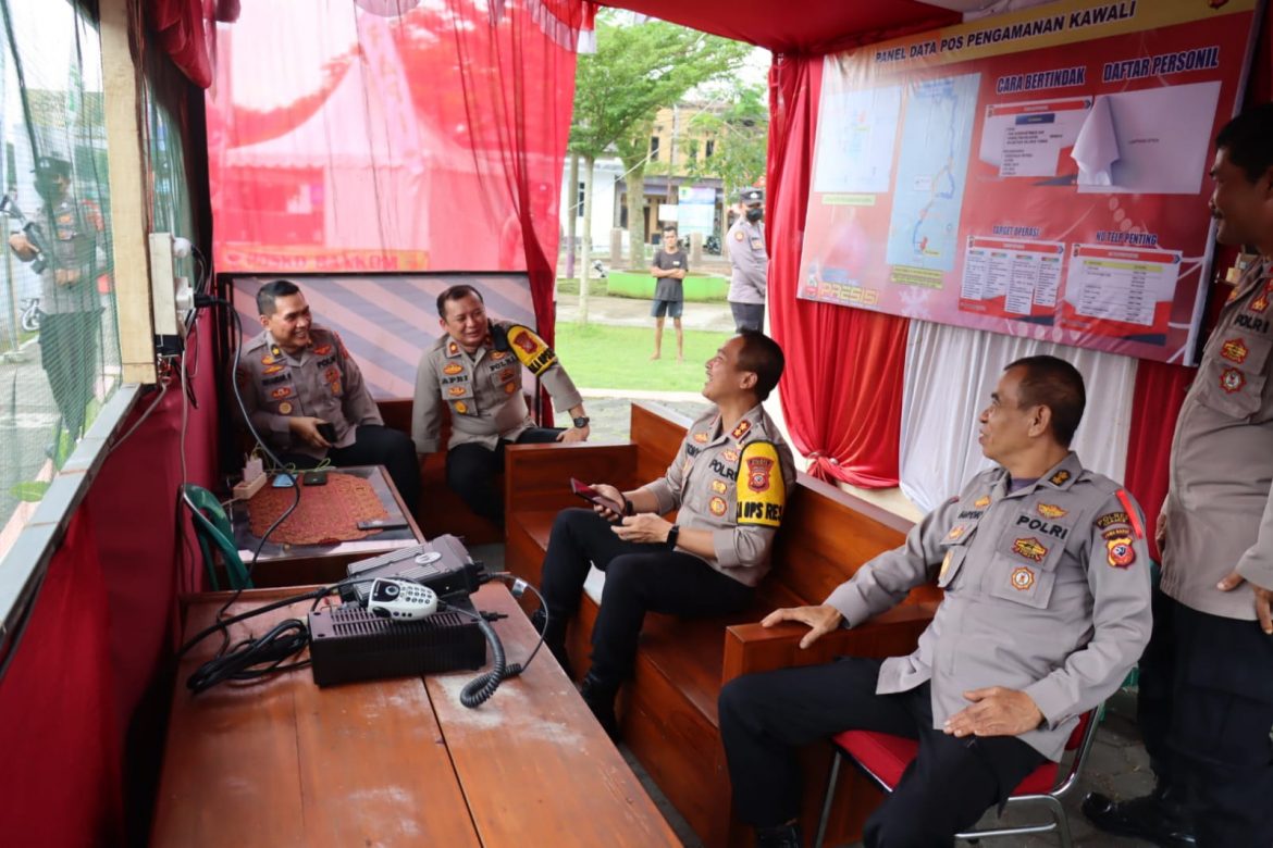 Kapolres Ciamis: Hari Terakhir Pelaksanaan Ops Lilin Lodaya 2022 Kunjungi Pos Pam Kawali