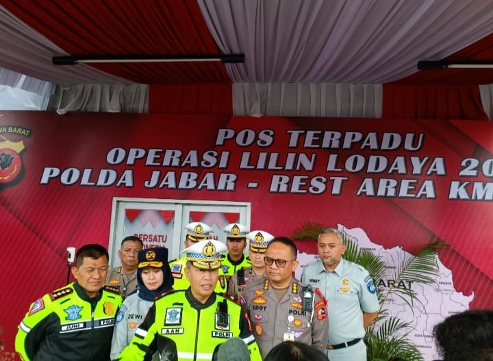 Dir Gakkum Korlantas Polri Tinjau Kesiapan Pospam Rest Area Km 57 Jalur A