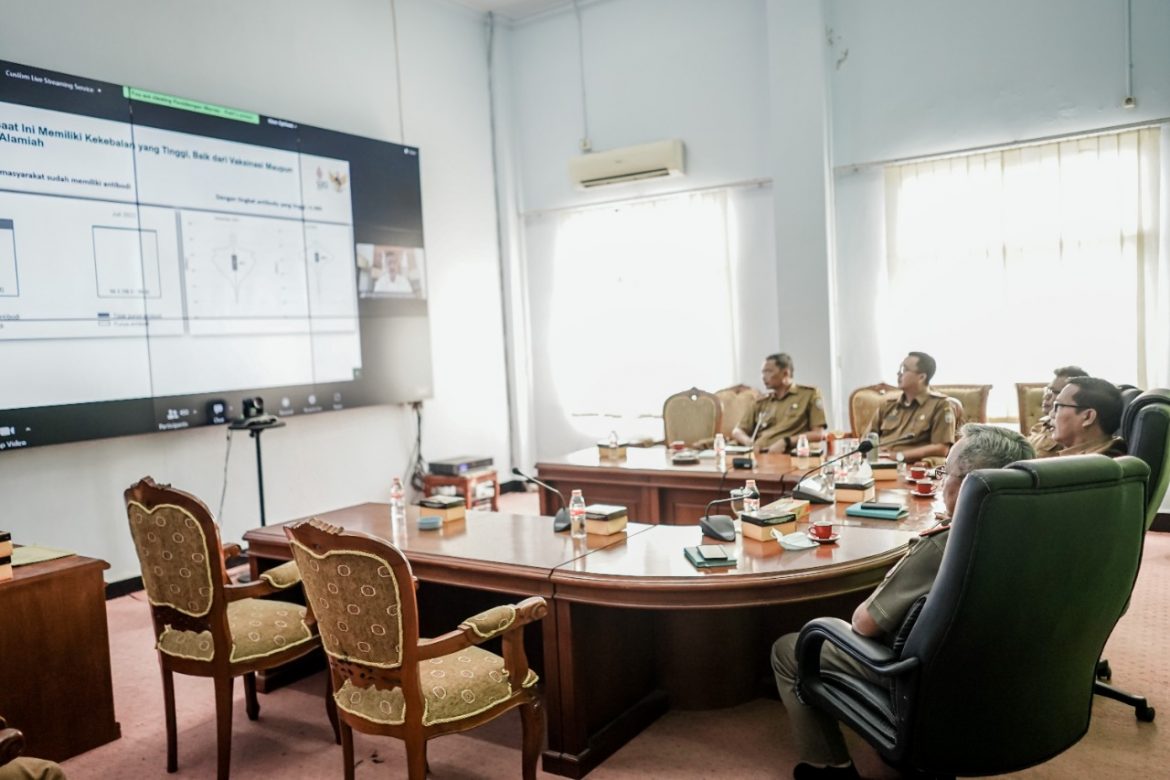 Pemkab Ciamis Ikuti Rakor Bersama Menko Marvest Secara Virtual, Pemberlakuan PPKM Resmi Dicabut