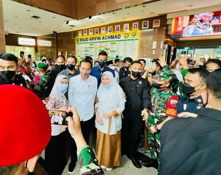 Presiden Jokowi Cek Pelayanan BPJS Kesehatan di Kota Pekanbaru