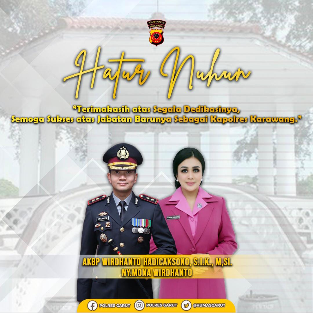 AKBP Wirdhanto Hadicaksono Resmi Mutasi Ke Polres Karawang Kota, kapolres garut di isi oleh akbp Rio wahyu anggoro