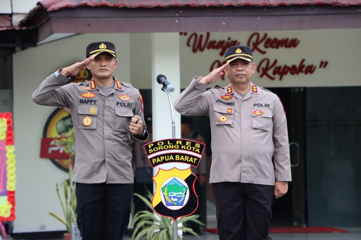 Polresta Kota Sorong, Gelar Acara Tradisi Penyambutan Kapolres