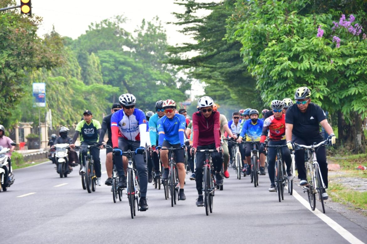 Gowes Bareng Mapay Citanduy Polres bersama Forkopimda Kota Banjar, Pererat Sinergitas