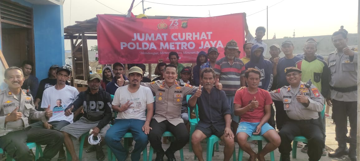 Giat Jumat Curhat Polsek Kawasan Kali Baru Kali Ini Menyasar Kelompok Nelayan Serta Pemukiman Padat Penduduk