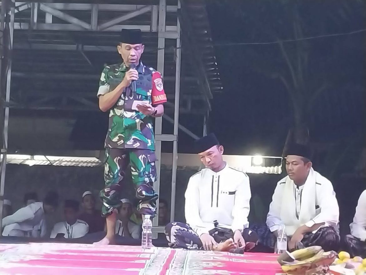 Danramil 05/Bantargebang Bersama Lurah Padurenan Hadiri Peringatan Maulid Nabi Muhammad SAW 1444 H