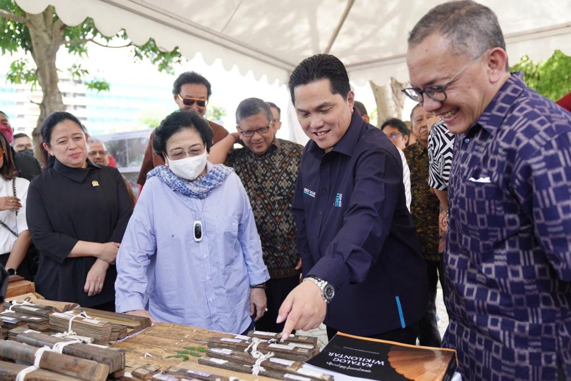 Bersama Tinjau Warisan Soekarno di Bali, Hubungan Erick Thohir dan Megawati Makin Mesra