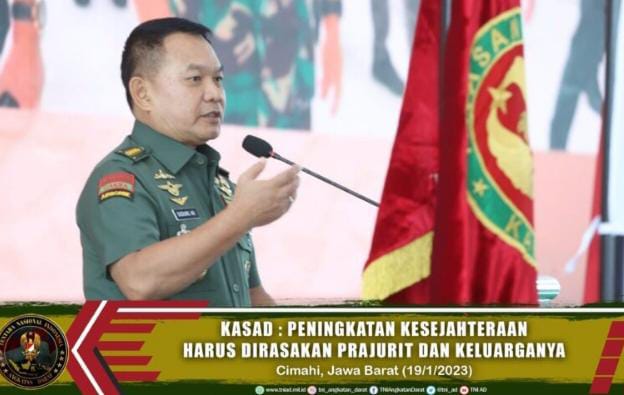 Kasad : Peningkatan Kesejahteraan Harus Dirasakan Prajurit da Keluarganya
