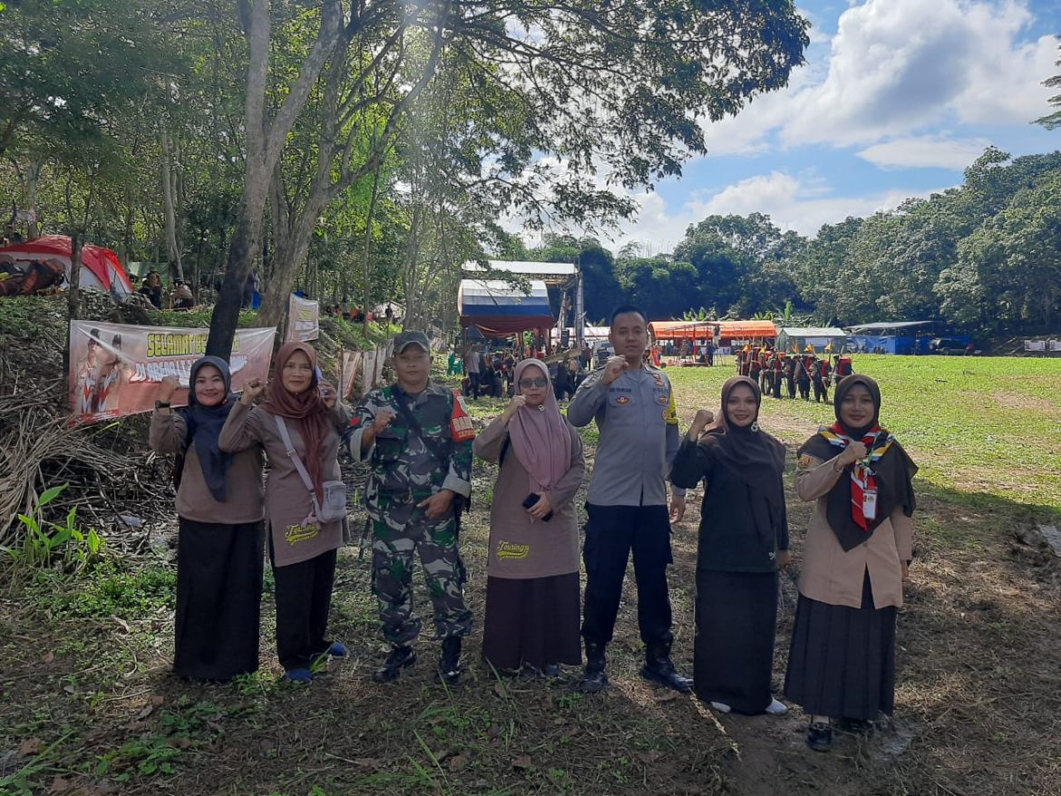 Kapolsek Cijeungjing Pimpin Langsung PAM Lomba Pramuka Tingkat III Kwarcab Ciamis