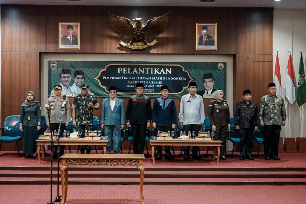 Pelantikan PD DMI Ciamis, Bupati Herdiat : Peran DMI Sangat Penting Dalam Pembinaan Umat