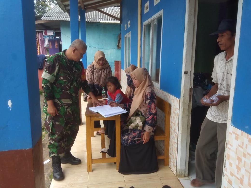 Peltu Dasik Dampingi Puskesmas Keliling di Desa Pangkalan