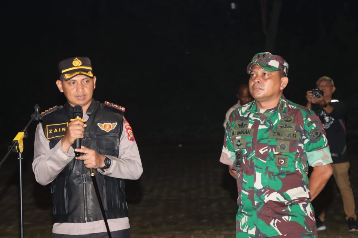 Cegah Kriminalitas Wilayah, Kodim 0506/Tgr Bersama Polrestro Patroli Skala Besar
