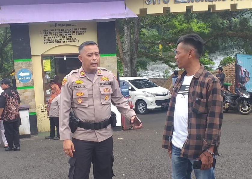 Kepada Para Pengunjung Objek Wisata: Kapolsek Panjalu Beserta Personel Berikan Pemahaman dan Edukasi Pentingnya Memelihara Harkamtibmas