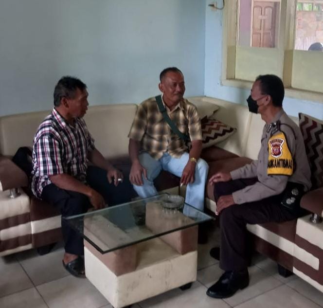 Sambang ke Desa Binaan Bhabinkamtibmas Polsek Lakbok Sampaikan Himbauan Kamtibmas