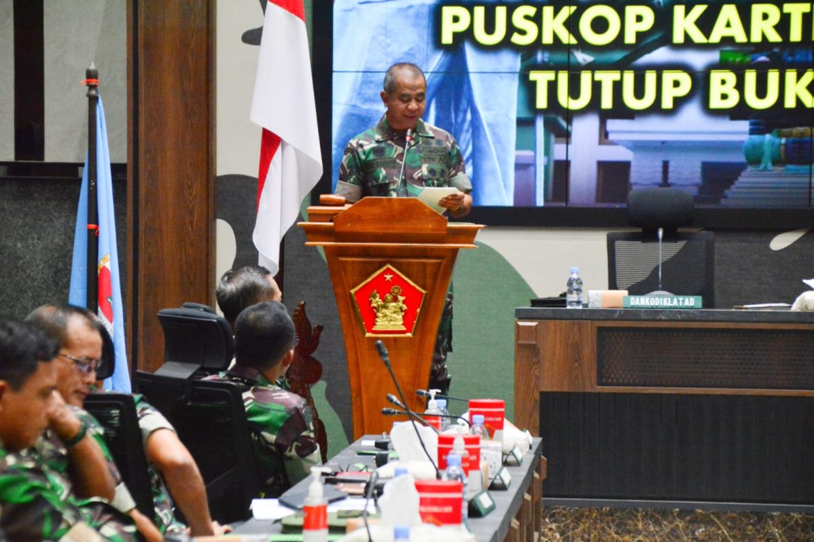 Tutup Buku Tahun 2022 Kodiklat Gelar RAT Puskop Kartika Ganesha
