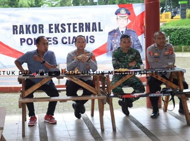 Polres Ciamis Gelar Rakor Pengamanan Pesta Rakyat di Taman Lokasana