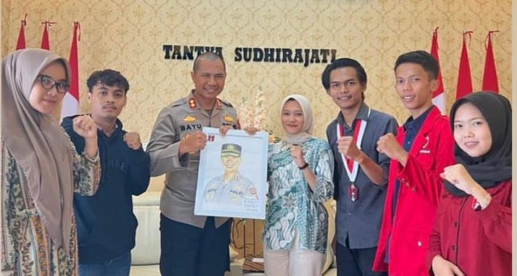 Silaturahmi dengan Kapolres Banjar, Ini yang Disampaikan (GMNI) Kota Banjar