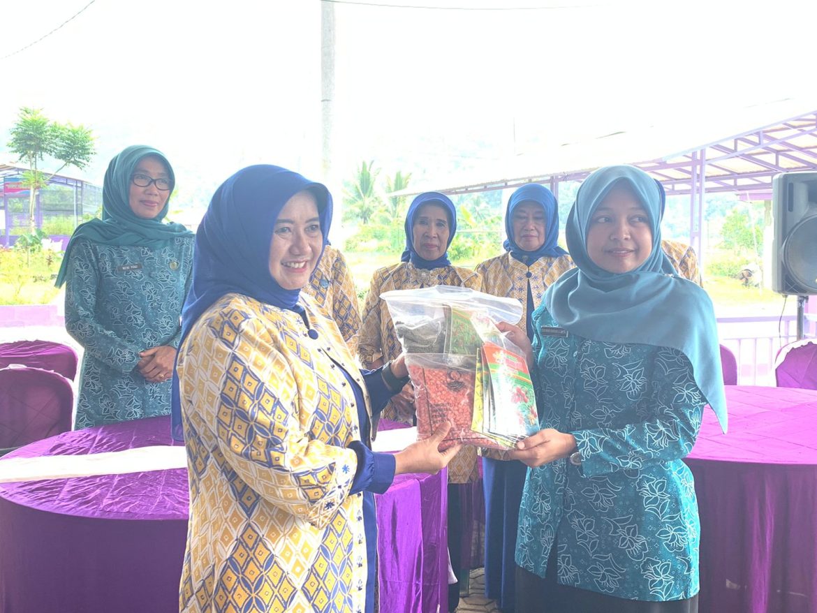 Jaga Ketahanan Pangan di Kabupaten Ciamis, TP-PKK Ciamis Bagikan Bibit Tanaman Pangan,  DOC dan Ikan