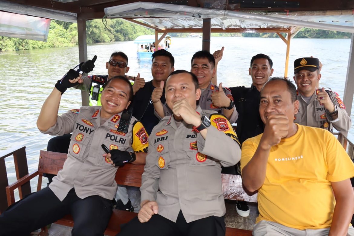 Kapolres Ciamis Monitoring Ops Ketupat Lodaya 2023 di Pos Pam Panjalu