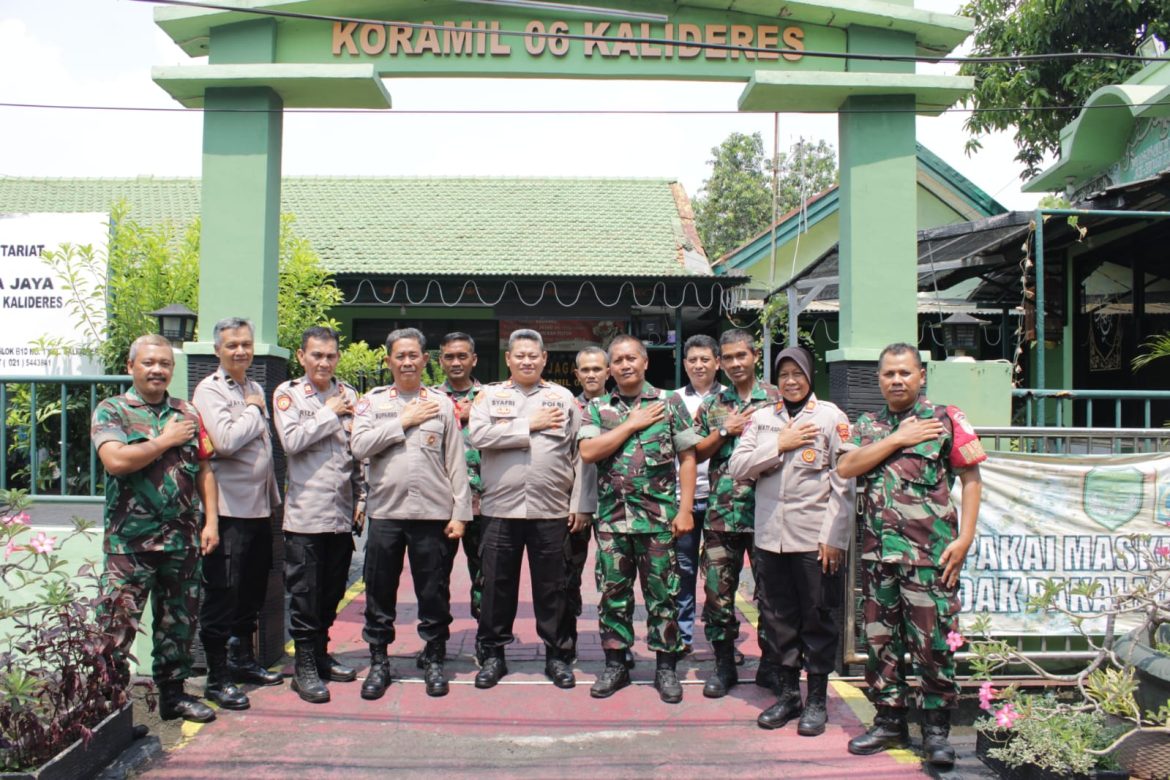 Polsek Kalideres  Jakarta Barat Bersilaturahmi Menyambangi Koramil 06 Kalideres Jakarta Barat