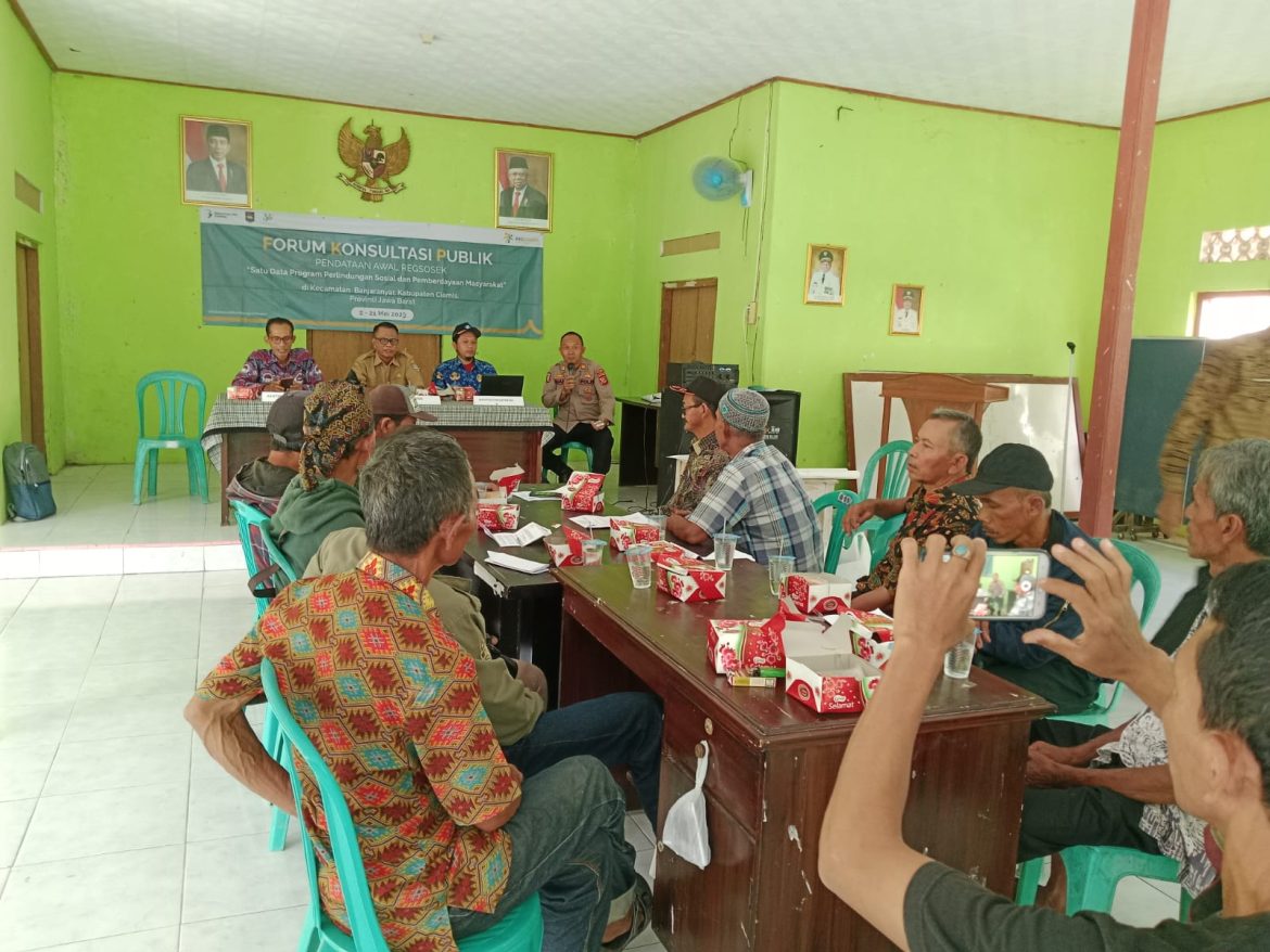 Polsek Banjarsari Giat Pemantauan Pendampingan Program Regsosek Dalam Rangka Antisipasi Gangguan Kamtibmas