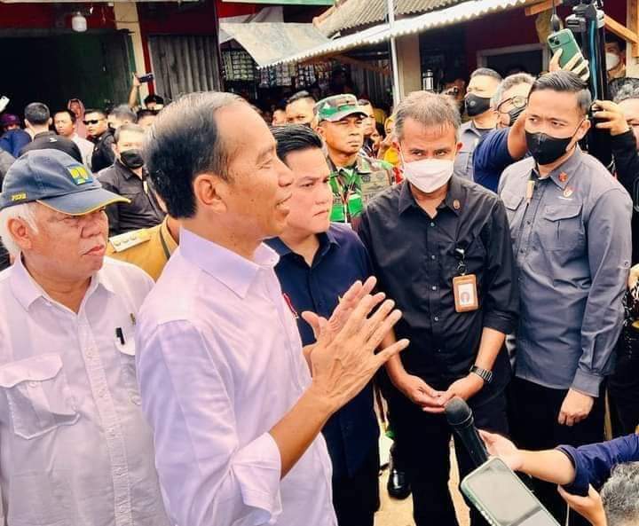 Kunjungi Pasar Natar Lampung, Presiden Tinjau Harga Komoditas Pangan