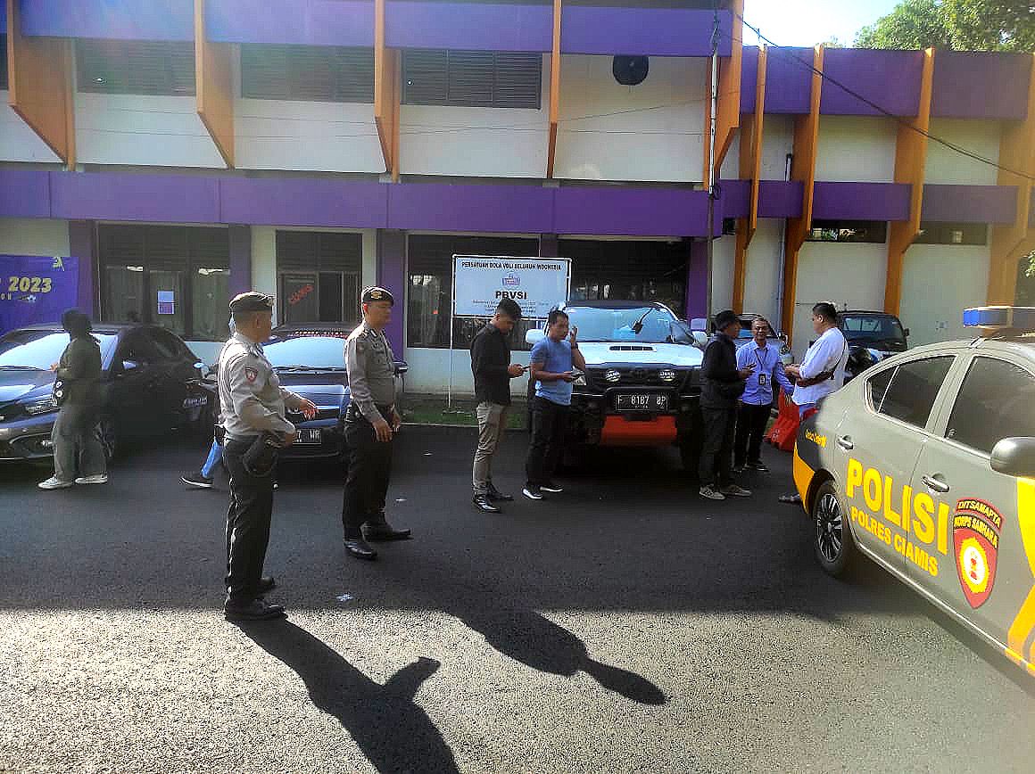 Berikan Rasa Nyaman, Satuan Samapta Polres Ciamis Amankan Kejuaraan Pencak Silat Terbuka