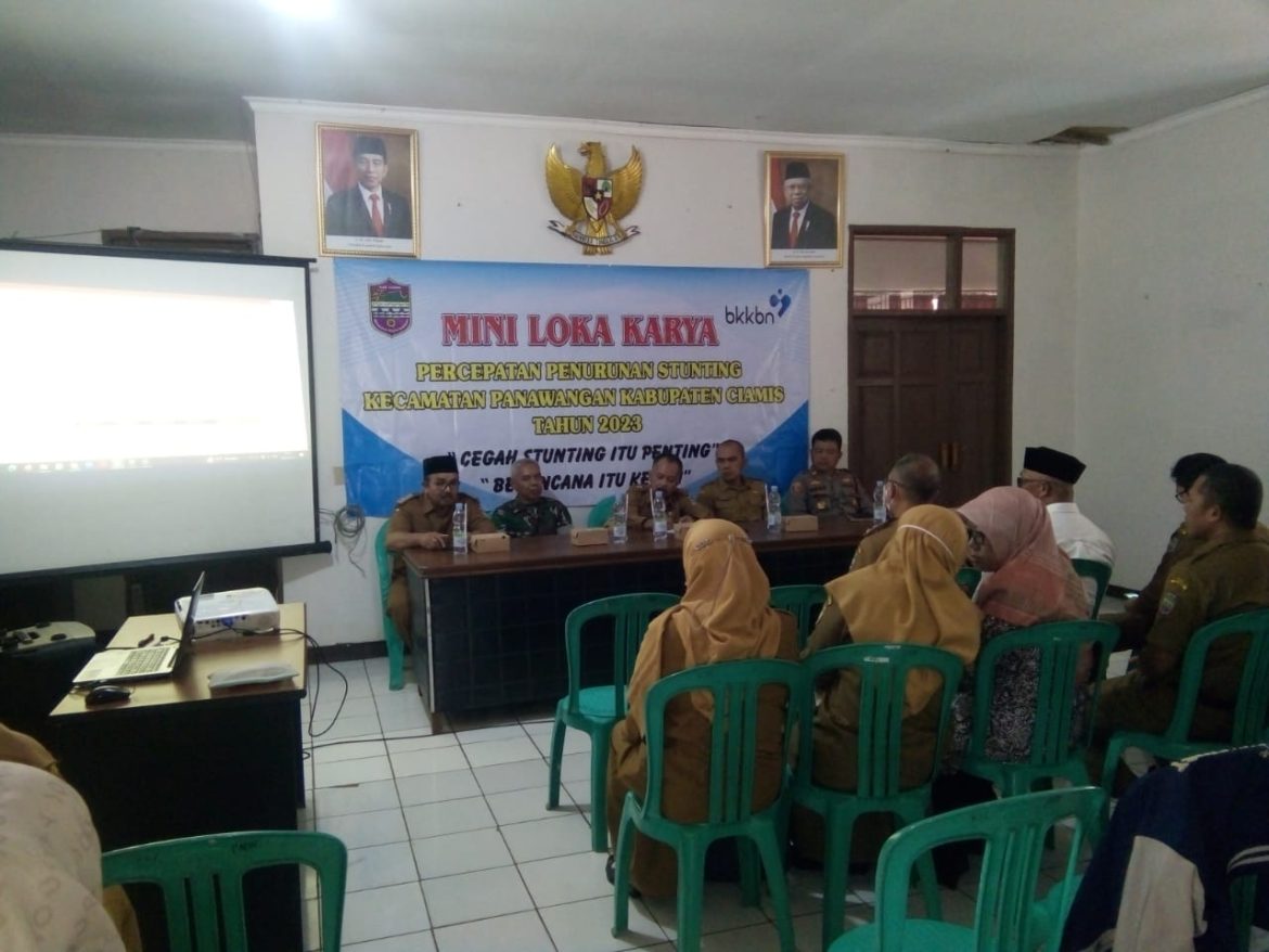 Wujud Nyata Turunkan Stunting, Polsek Panawangan Giat Lokakarya Mini di Kantor Kecamatan