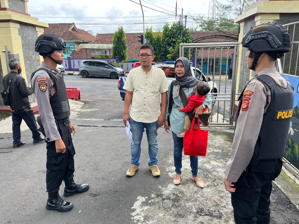 Berikan Rasa Aman dan Nyaman, Polres Ciamis Giat Sispam di Mako Polres Ciamis