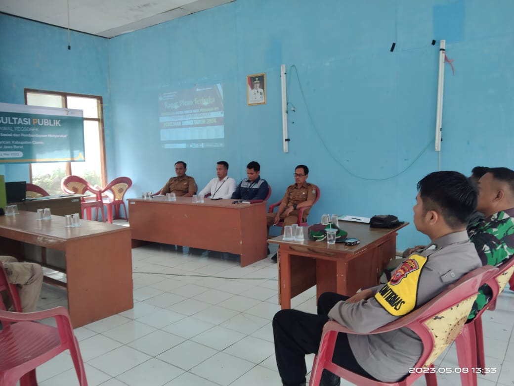 Polsek Pamarican Monitoring Pleno Rekapitulasi Tingkat PPS