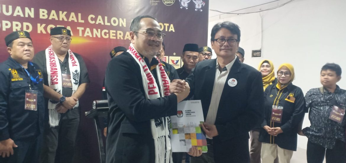 Partai Ummat Daftarkan Bacalegnya ke KPU Kota Tangerang