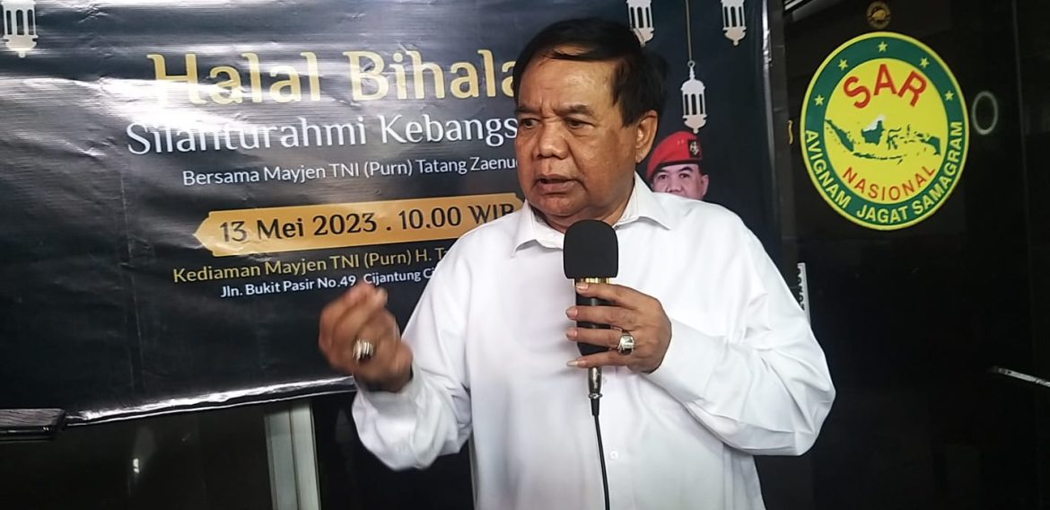 Mayjen TNI (Purn) Tatang Zaenudin Gelar Silahturahmi Kebangsaan Jelang Pemilu 2024