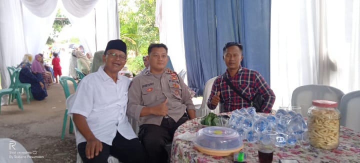 Polsek Lakbok Polres Ciamis Antisipasi Gangguan Kamtibmas di Acara Resepsi Pernikahan