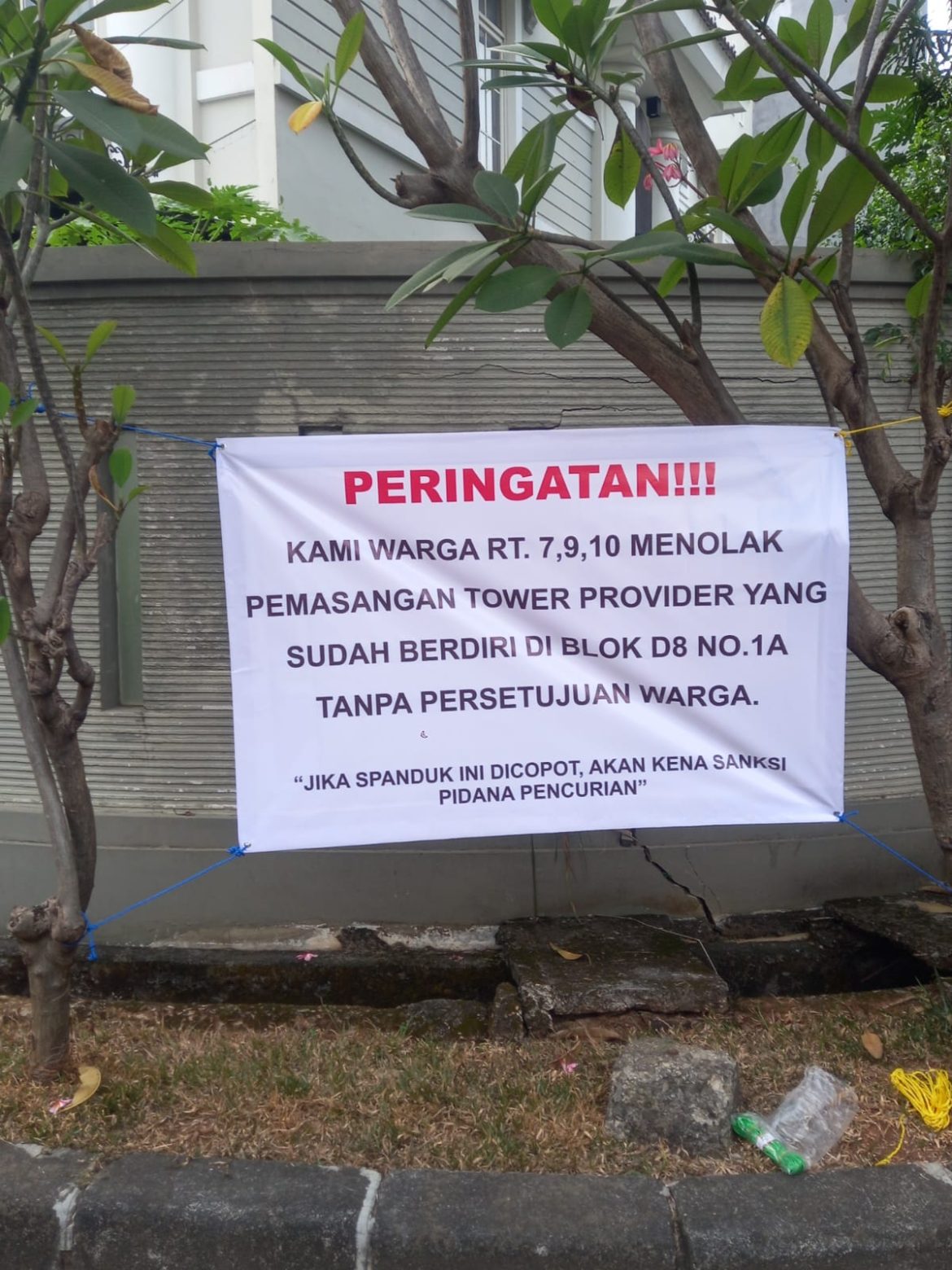 Pendirian Tower BTS di RW 12 Semanan Diduga Tidak Memenuhi Syarat