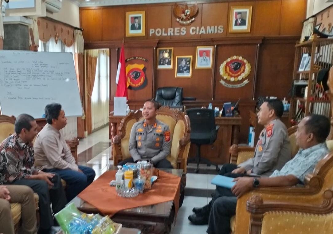 Kapolres Ciamis Terima Kunjungan Pengurus PBSI Kabupaten Ciamis