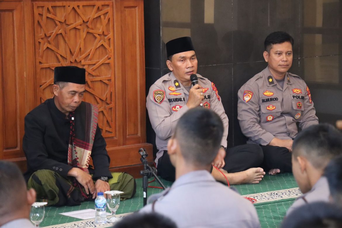 Perkuat Mental dan Rohani, Polres Ciamis Gelar Tausiyah Offline dan Online