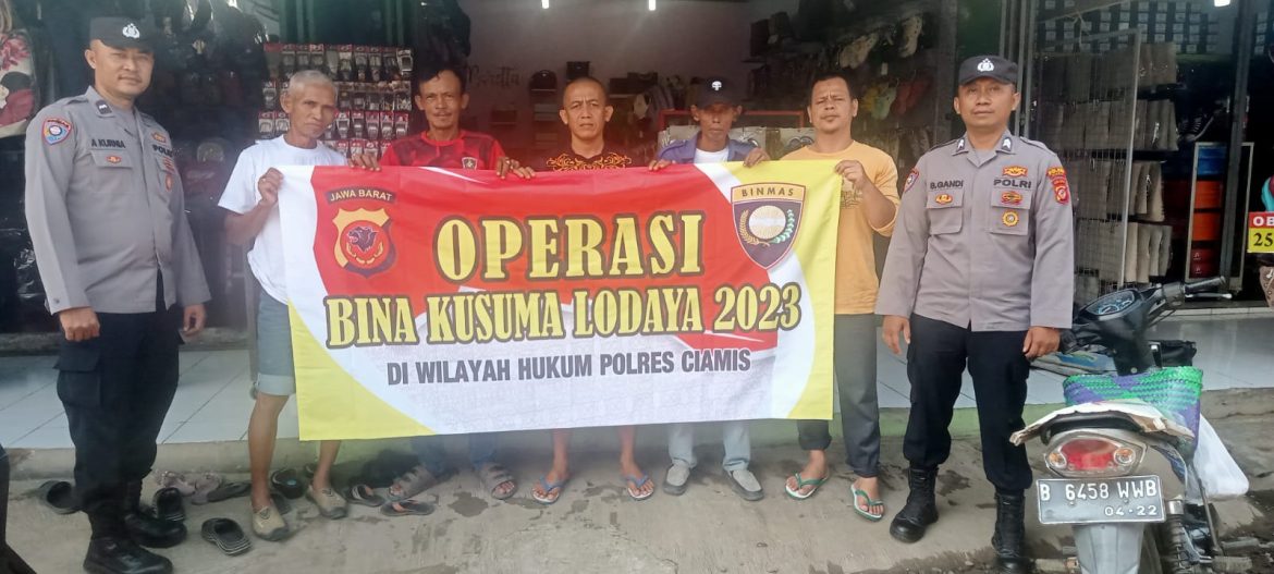 Ops Bina Kusuma, Polres Ciamis Binluh ke Supir Angkota dan Truck di Banjarsari