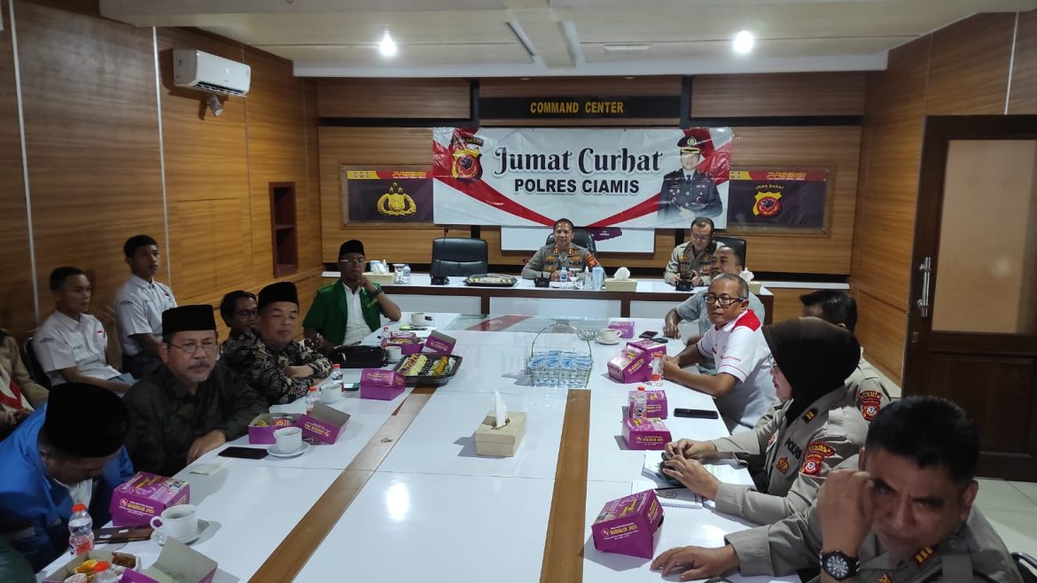 Jumat Curhat, Kapolres Ciamis Silaturahmi Bersama Tomas Toga Toda Kab. Ciamis