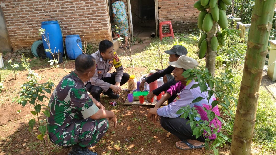 Perilahara Kamtibmas, Bhabinkamtibmas Polsek Cipaku Sambang ke Desa Muktisari
