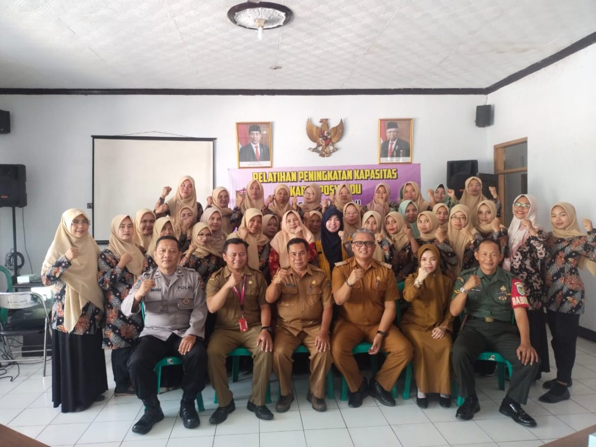 Polsek Panjalu dan Koramil 1305 Cihaurbeuti Hadiri Undangan pelatihan peningkatan kapasitas Kader posyandu Desa Sukahaji