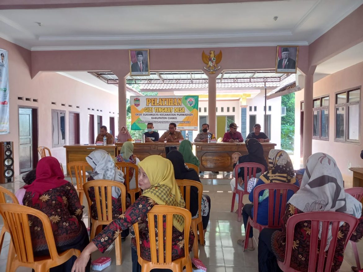 Polsek Lakbok Monitoring Pelatihan Gizi dan Stunting di Desa Sukamulya