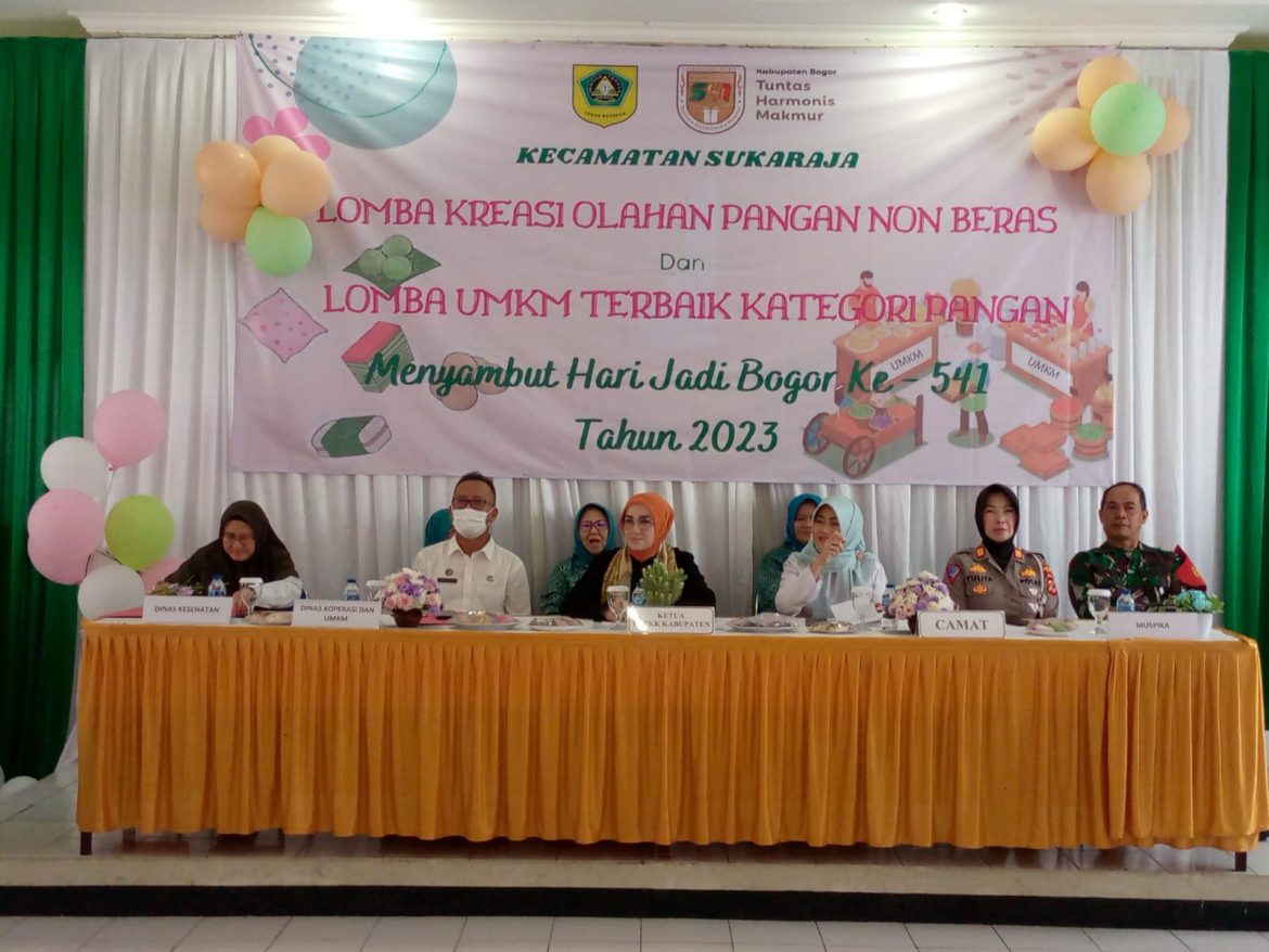 Menyambut Hari Jadi Bogor Ke-541 tahun 2023, Kecamatan Sukaraja mengadakan Lomba UMKM desa Se Kecamatan