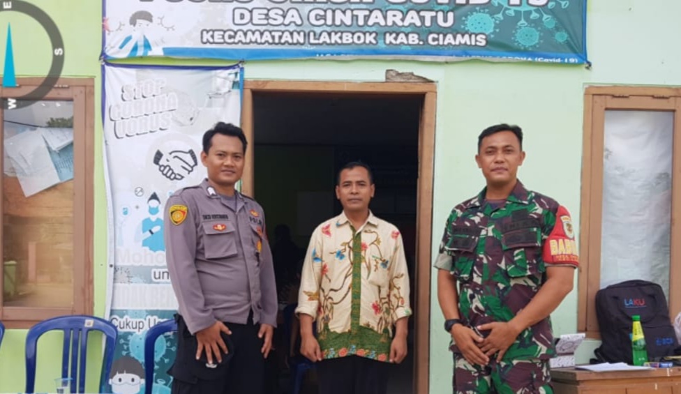 Jaga Kamtibmas yang Kondusif, Polsek Lakbok Polres Ciamis Polda Jabar Monitoring Regsosek di Desa Cintaratu