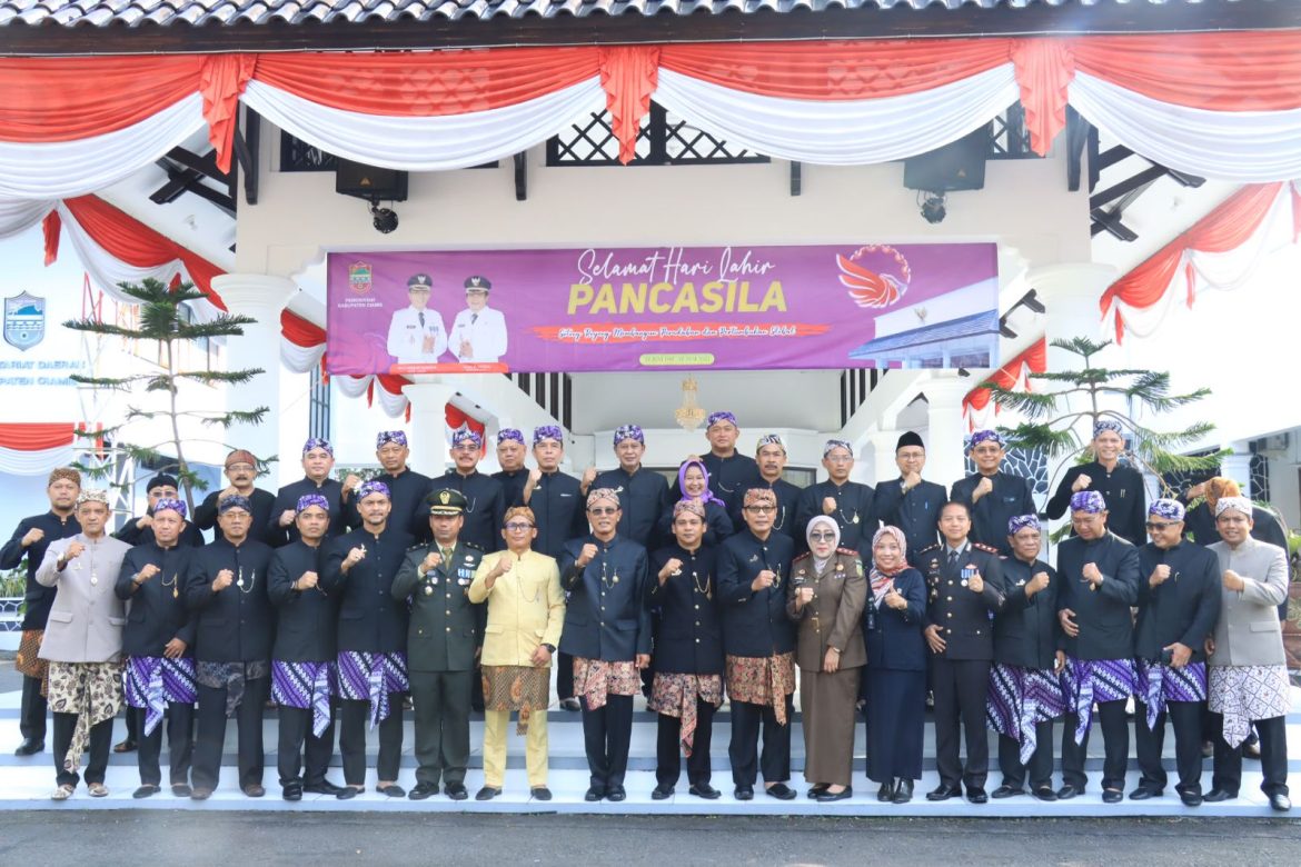 Kapolres Ciamis Hadiri Upacara Bendera Peringatan Hari Lahir Pancasila