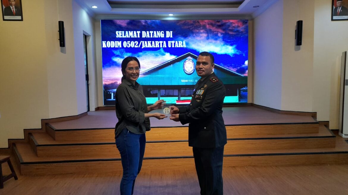 Kodim 0502/JU Terima Kunjungan Perdana Museum Kontainer